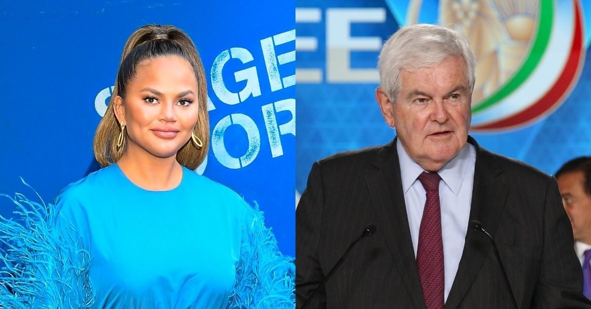 Chrissy Teigen Trolls Newt Gingrich Hard After His Wife's Awkward Photo Editing Fail Goes Viral