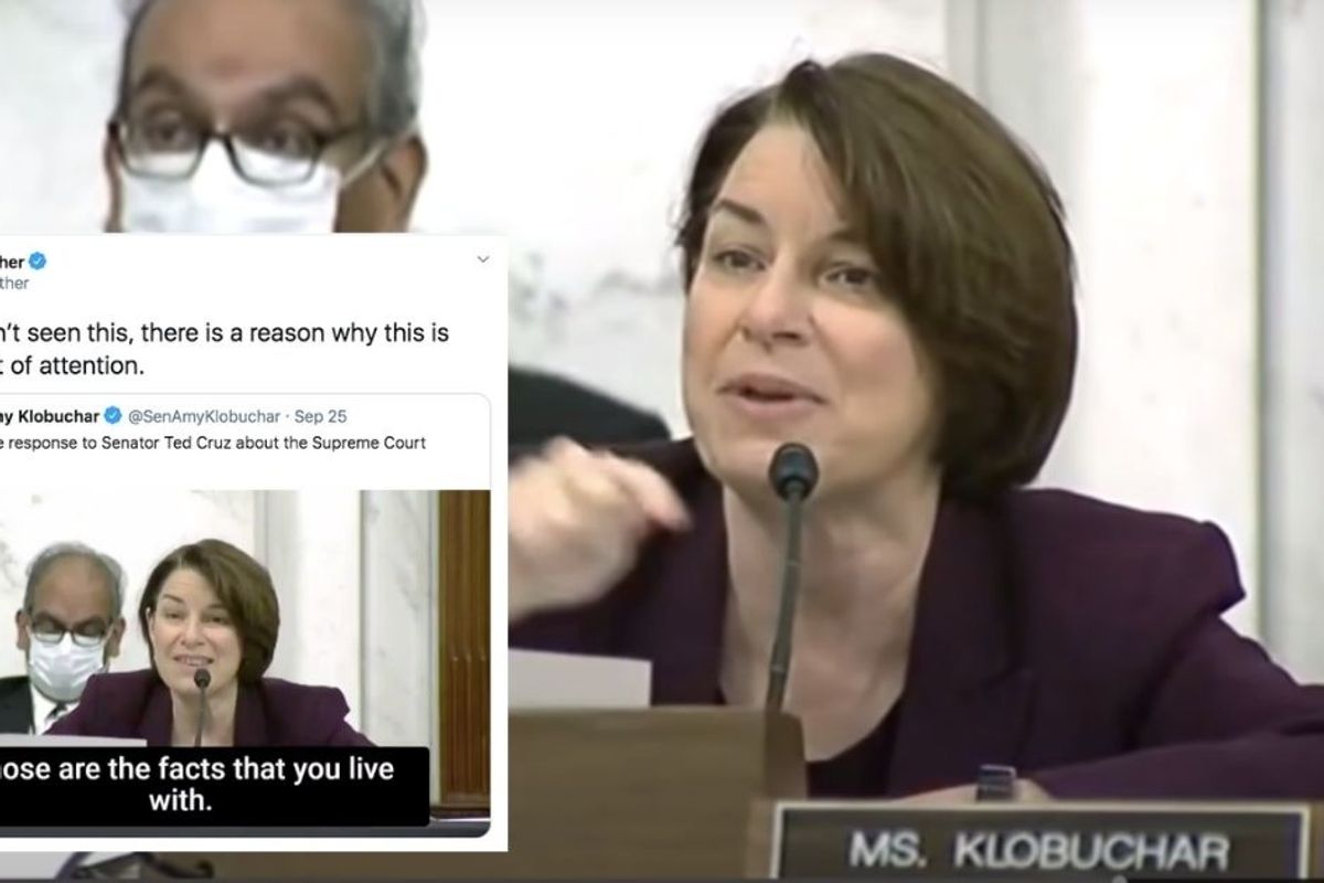 Amy Klobuchar's masterful response to Ted Cruz's SCOTUS nomination argument is a must see