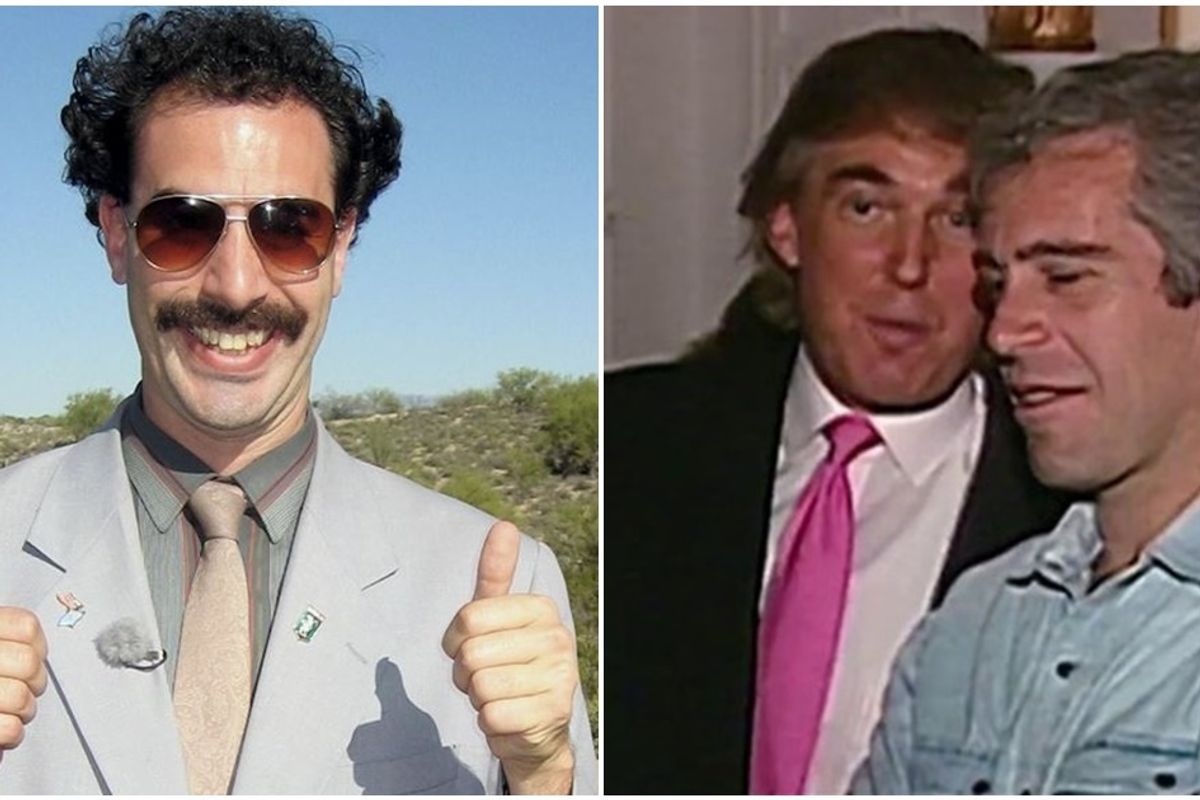 Borat is coming back for a sequel and it's going to be about the Trump-Epstein relationship.
