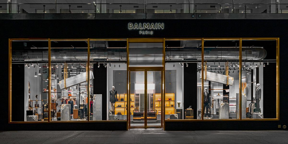 This Massive New Balmain Store Brings the Glamour of Paris to NYC