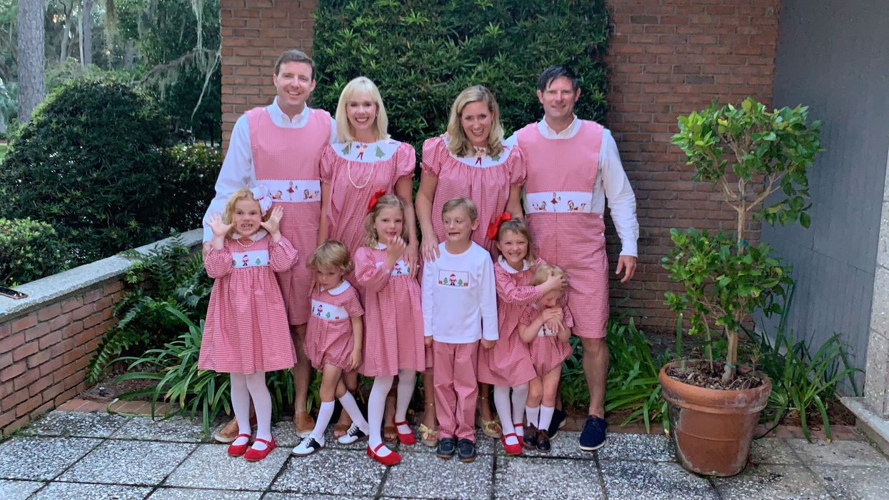 Matching smocked outfits for the whole family exist now, and Christmas cards will never be the same