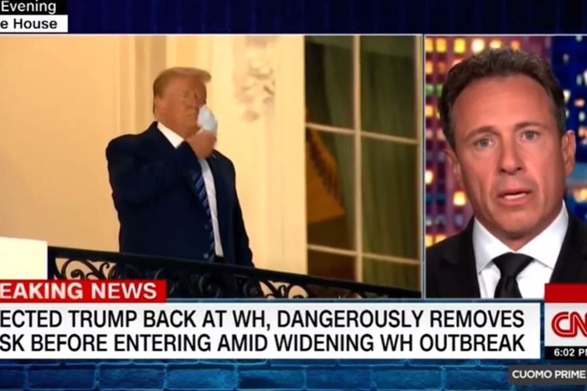 'Bullsh*t': CNN's Chris Cuomo couldn't hold back on live TV after Trump's White House return