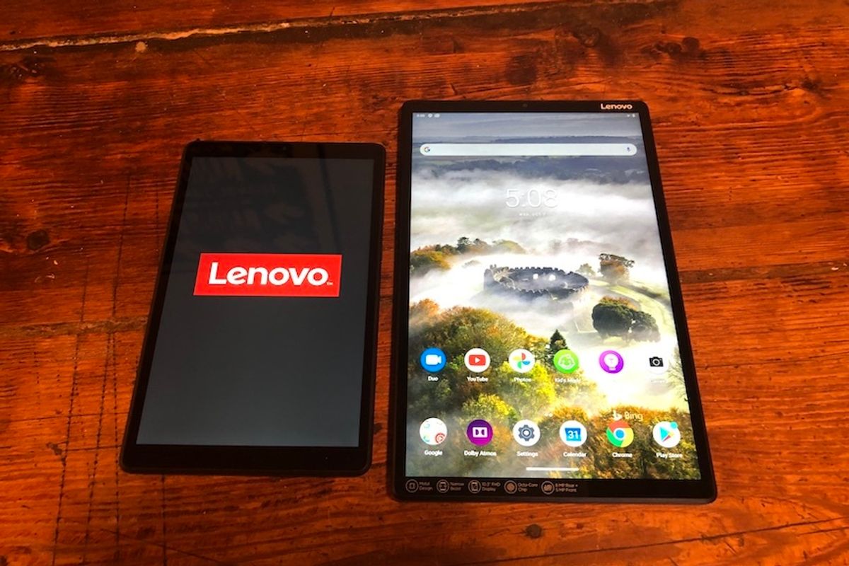 The Lenovo Smart Tab M10 and the Lenovo Smart Tab M8