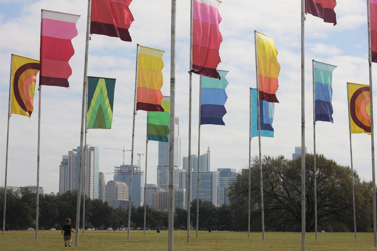 ACL brings a piece of normalcy back with iconic flags pitched in Zilker Park