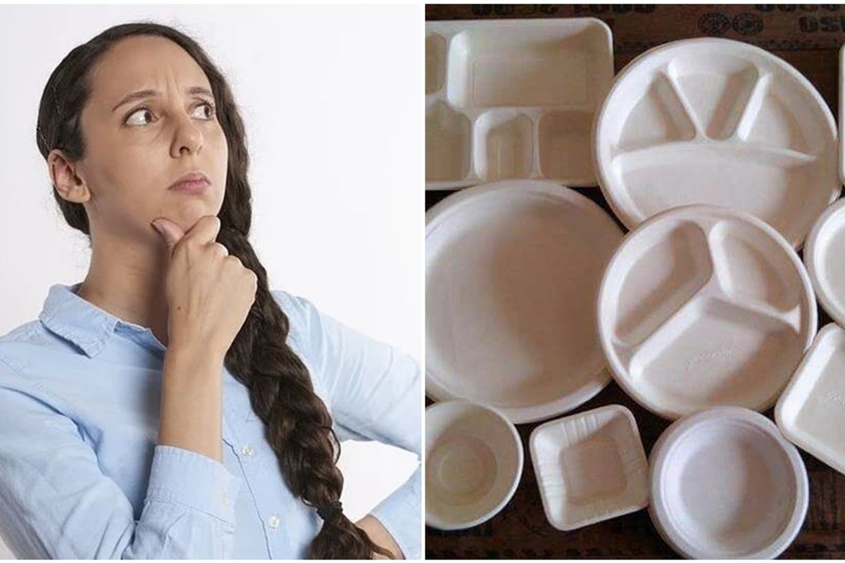 People are seriously divided over whether these plates and bowls are upside down or not