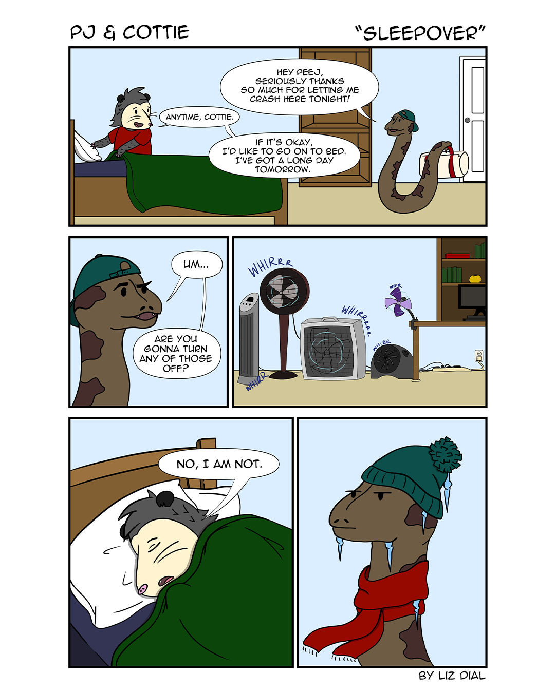 Check out our new comic, 'PJ & Cottie'