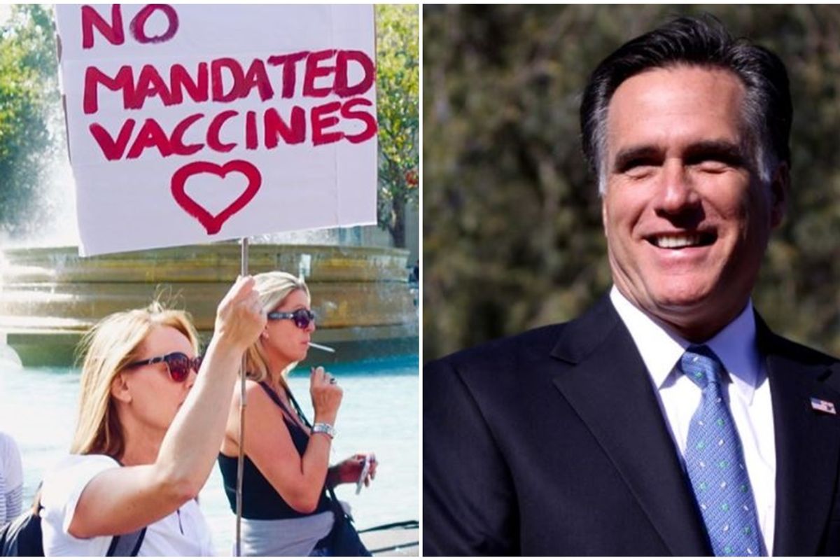 Mitt Romney says America needs an 'aggressive campaign' to fight back against anti-vaxxers