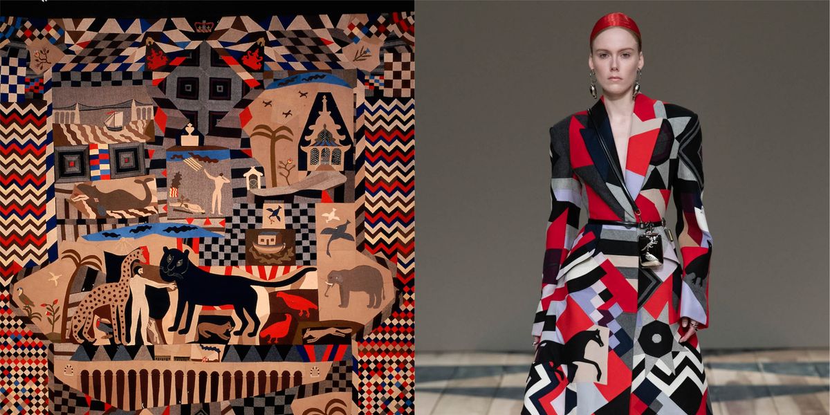 How This 19th Century Quilt Inspired Alexander McQueen's Graphic Patchwork Tailoring