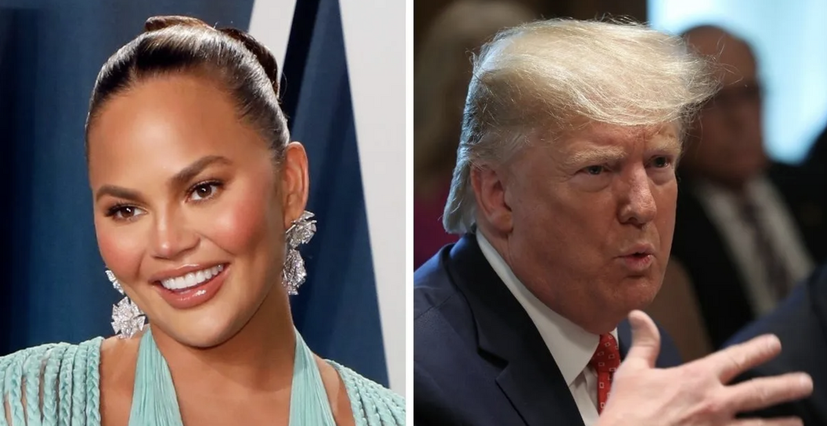 Chrissy Teigen Has a Surprisingly Plausible Theory for When Trump Will Actually Leave Office If He Loses
