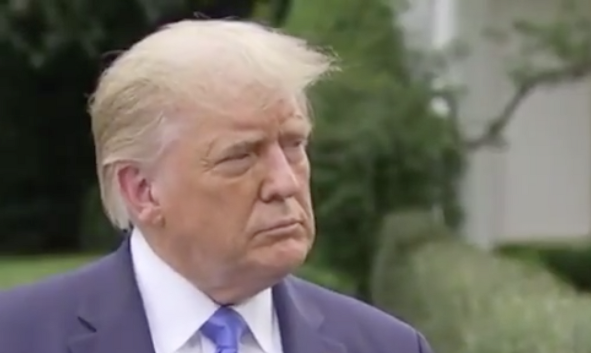 Trump Absurdly Claims That He 'Couldn't Hardly Hear' RBG Mourners Booing Him At The Supreme Court