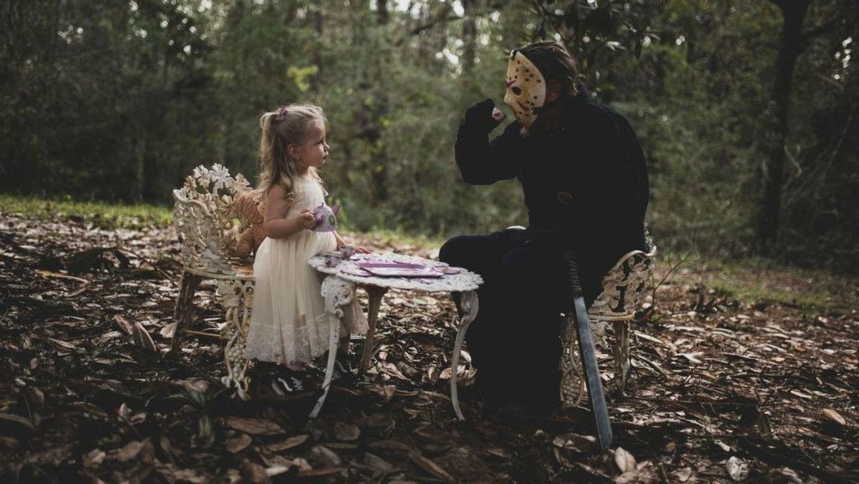 This 'Friday the 13th' tea party photoshoot is equal parts spooky and adorable
