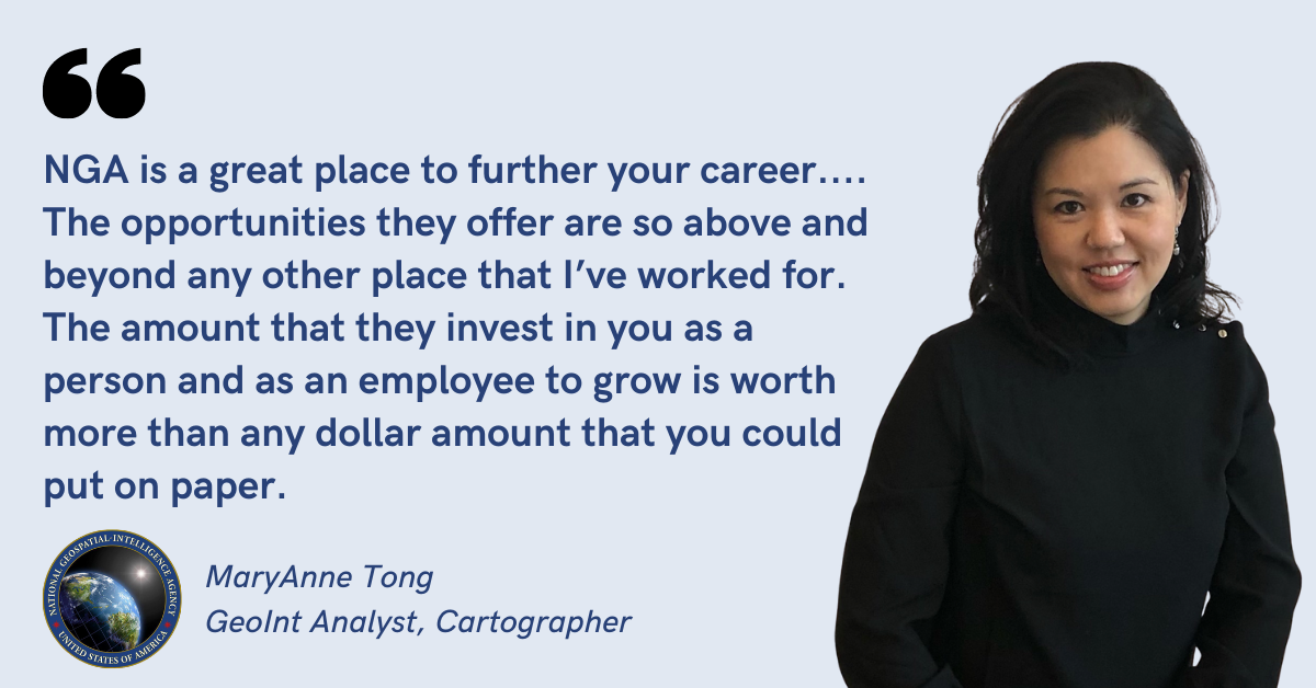 Picture of MaryAnne Tong, GeoInt Analyst at NGA
