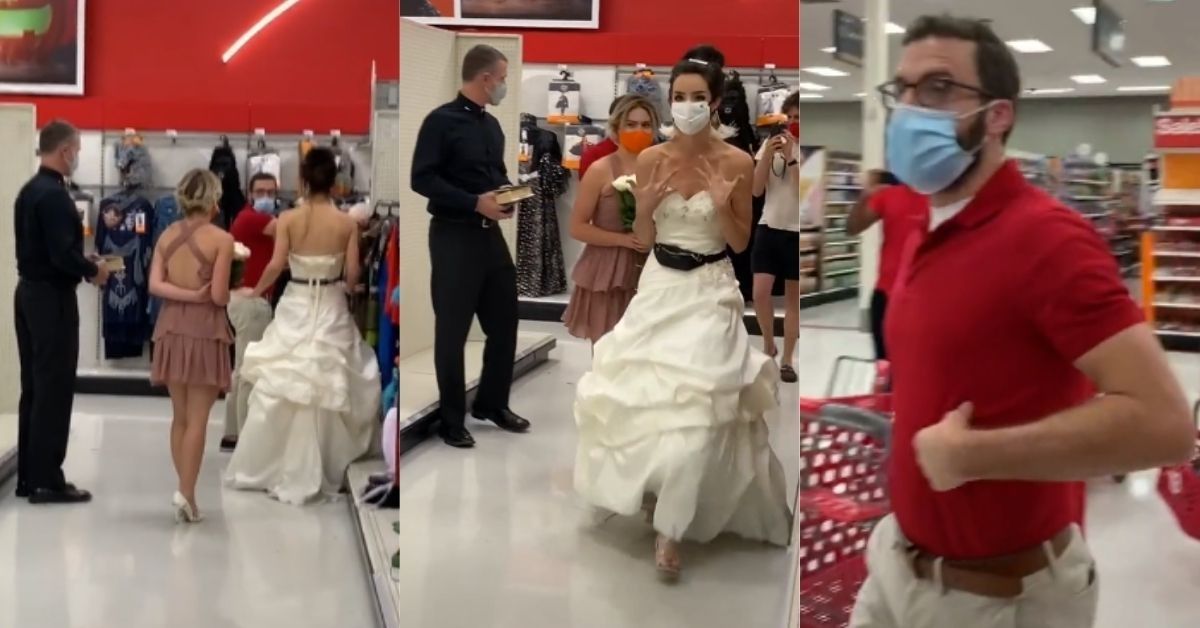 Woman Shows Up In Wedding Dress During Fiancé's Shift At Target To Demand He Marry Her Or She's 'Leaving'