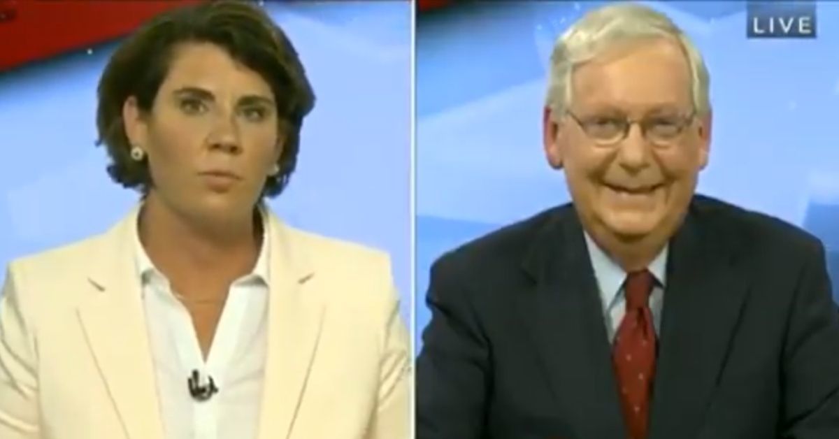 Mitch McConnell Just Legit Creepy Laughed As Amy McGrath Called Out His Pandemic Failings