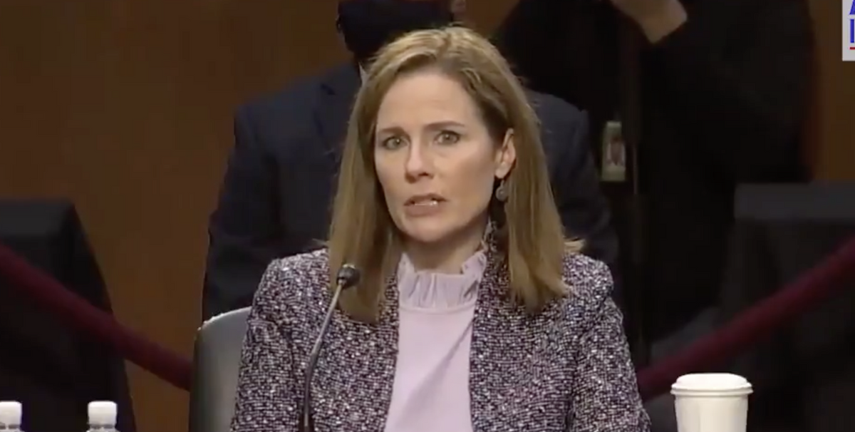 GOP Senator Threw Amy Coney Barrett A Softball Question About The First Amendment—And She Totally Whiffed It