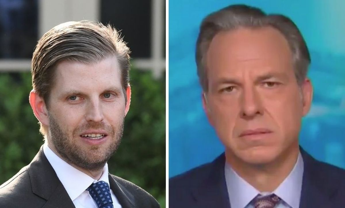 Eric Trump Dragged for Defending Lara Trump After Jake Tapper Shut Her Down Live on Air for Biden Attack