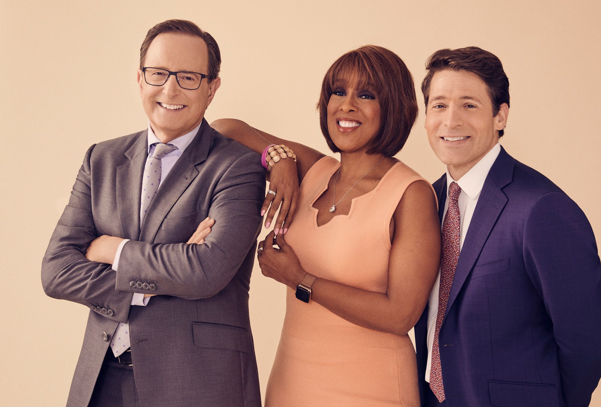 Gayle King, Anthony Mason, and Tony Dokoupil of CBS This Morning