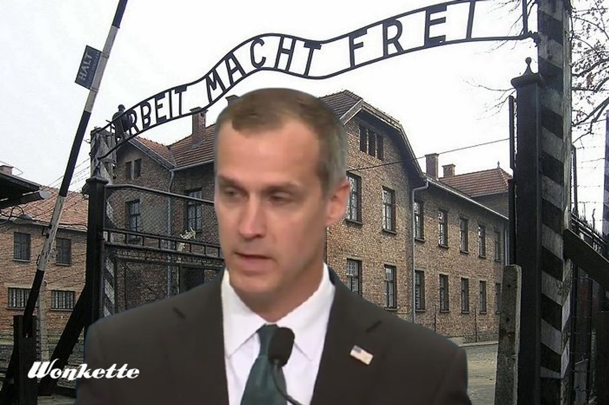 Corey Lewandowski, Never Go Full 'Work Sets You Free'