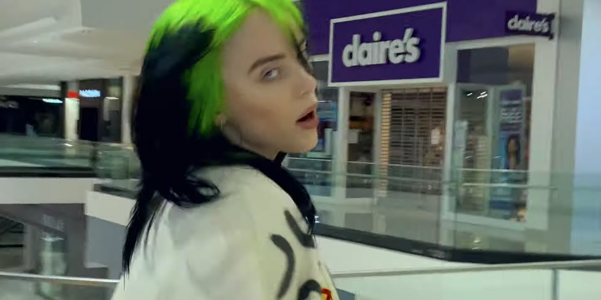 Watch Billie Eilish Break Into a Shopping Mall