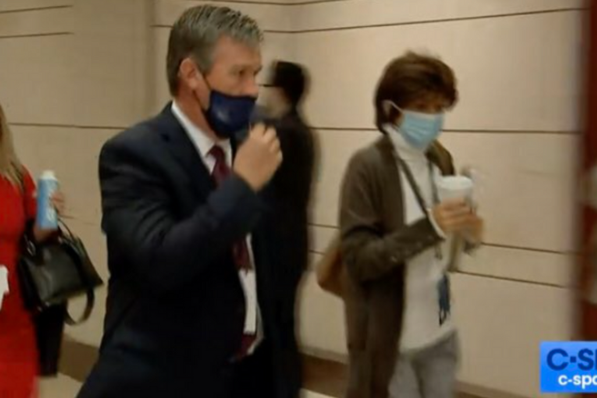 Marjorie Taylor Greene Surrenders To COVID-19, Wears Mask Like A Loser Who Doesn’t Want To Die