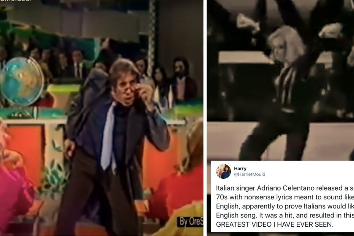 In 1972, an Italian singer wrote a hit song with English-sounding gibberish and it's so trippy