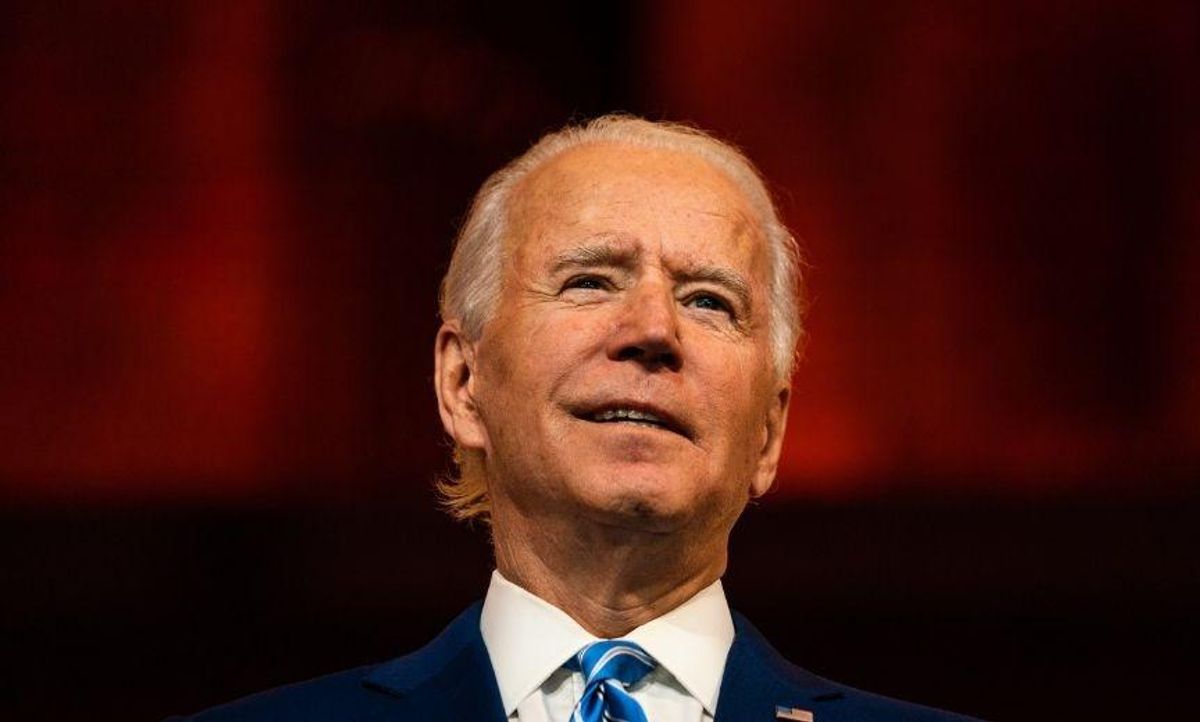 New QAnon Conspiracy Theory Claims Joe Biden Is Hiding an Ankle Monitor Under His Foot Cast