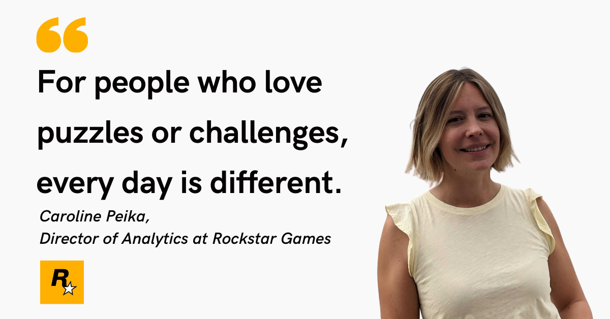 From Puzzle Solver to Data Detective: Rockstar Director of Analytics Caroline Peika Talks Data Analytics in the Gaming Industry