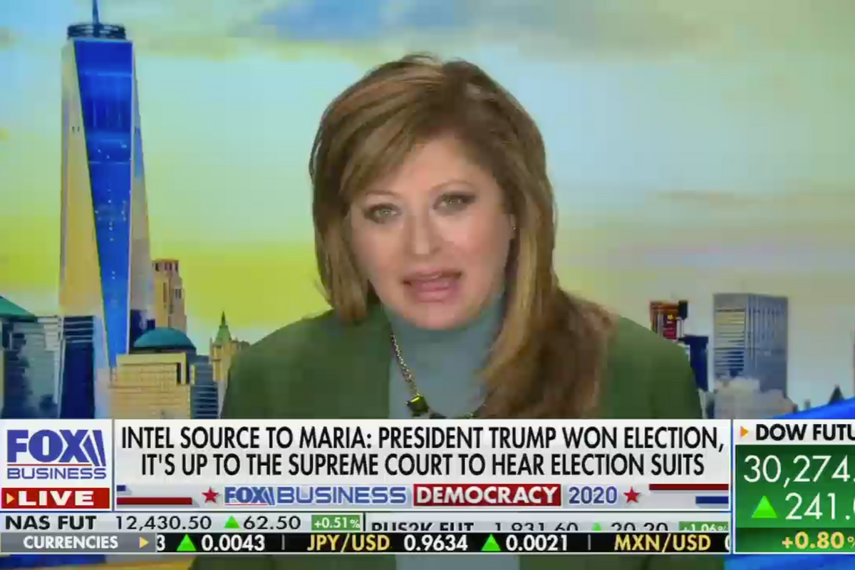 Maria Bartiromo Getting Secret Messages From Someone Who Knows Trump REALLY Won The Election