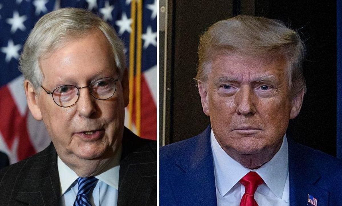 Trump Turns on McConnell in Late Night Tweet for Congratulating Biden as 'President Elect'