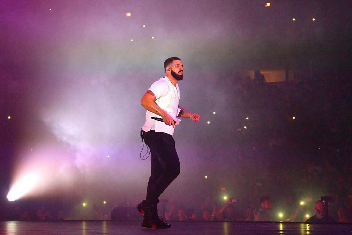 Drake on stage in concert