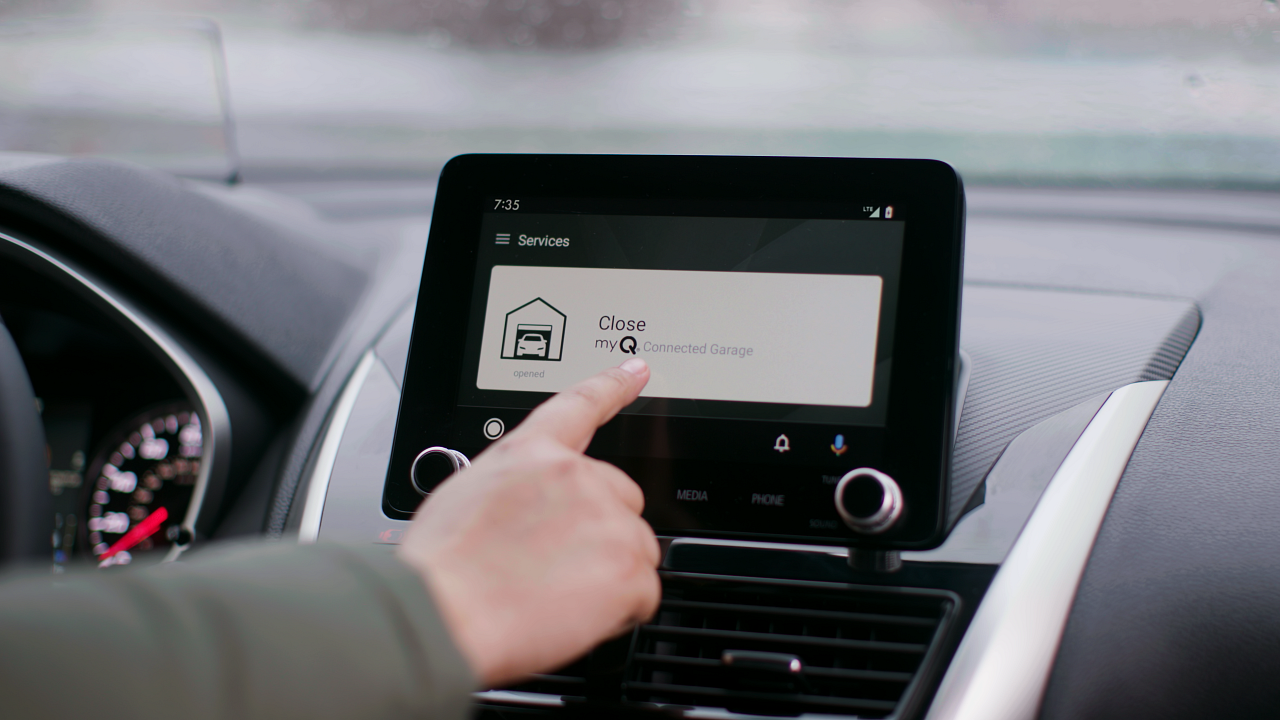 Chamberlain brings myQ garage door app to Mitsubishi Gearbrain