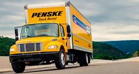 Penske Truck on the road