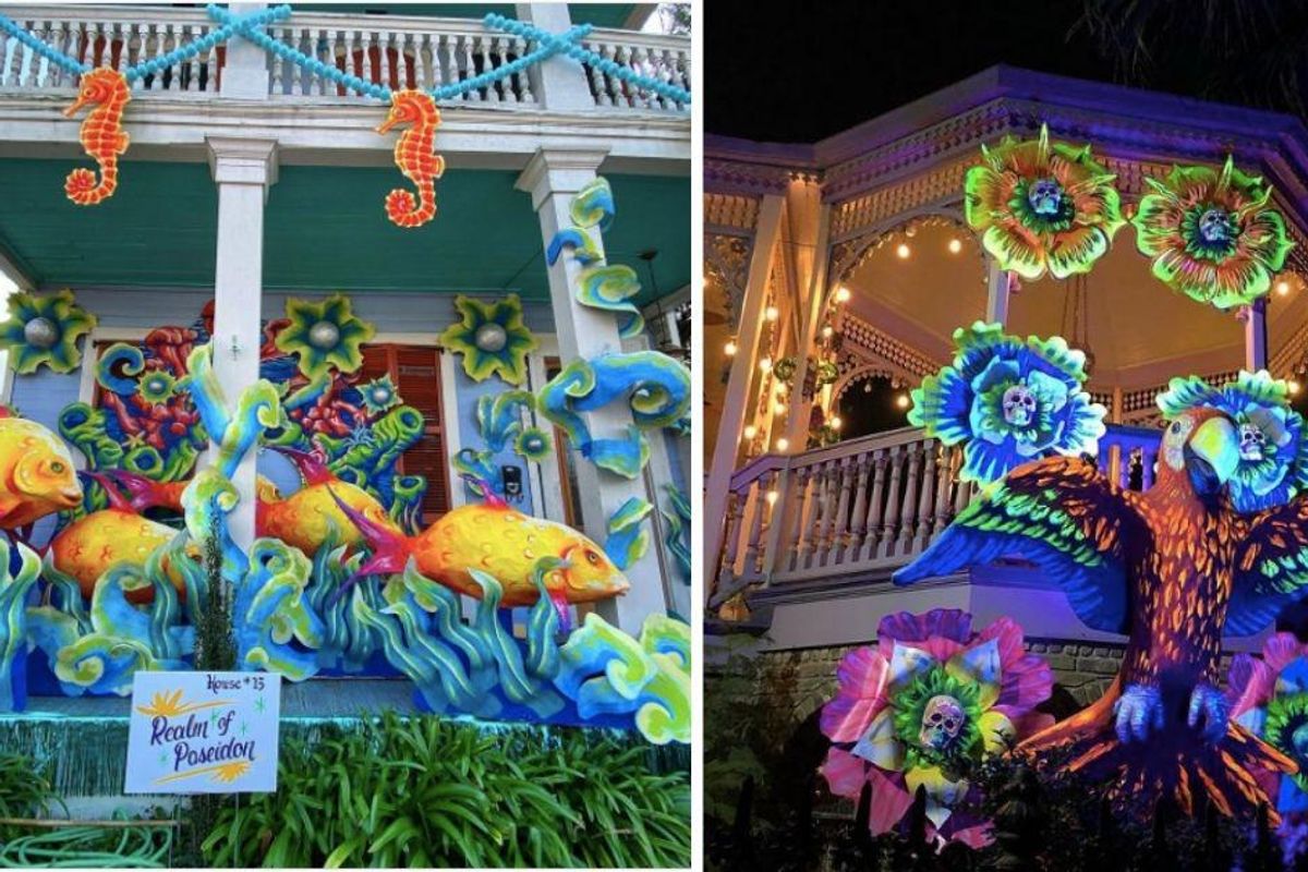 Mardi Gras parades are off, so New Orleans residents are making their houses into 'floats'