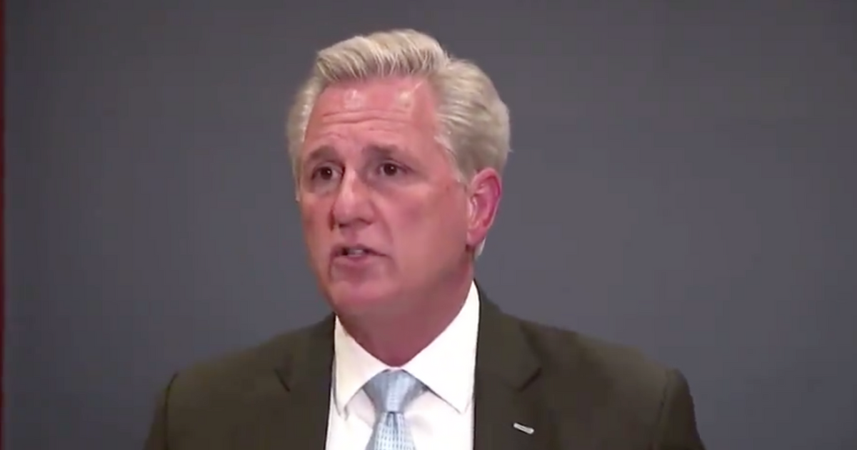 House GOP Leader Mocked for Acting Like He Doesn't Know How to Pronounce 'QAnon' or 'Know What It Is'