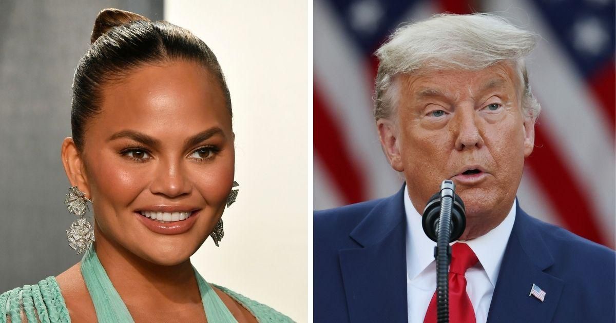Chrissy Teigen Rips 'Absolute Psychopath' Trump To Shreds With Brutal Message As He Leaves Office