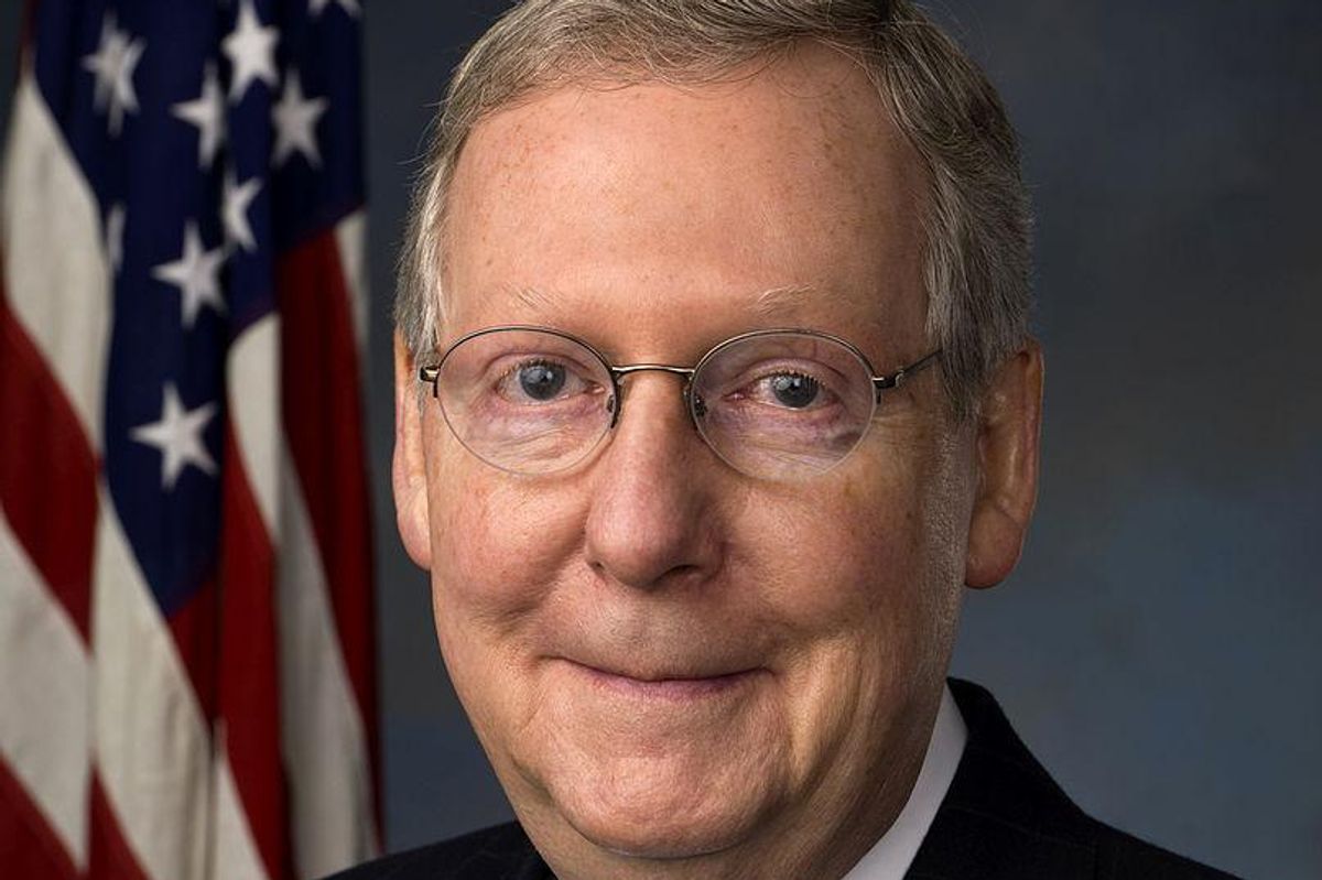 If Democrats Just Put On These Handcuffs, Mitch McConnell Pinky Promises To Stop Hitting Them. Deal?
