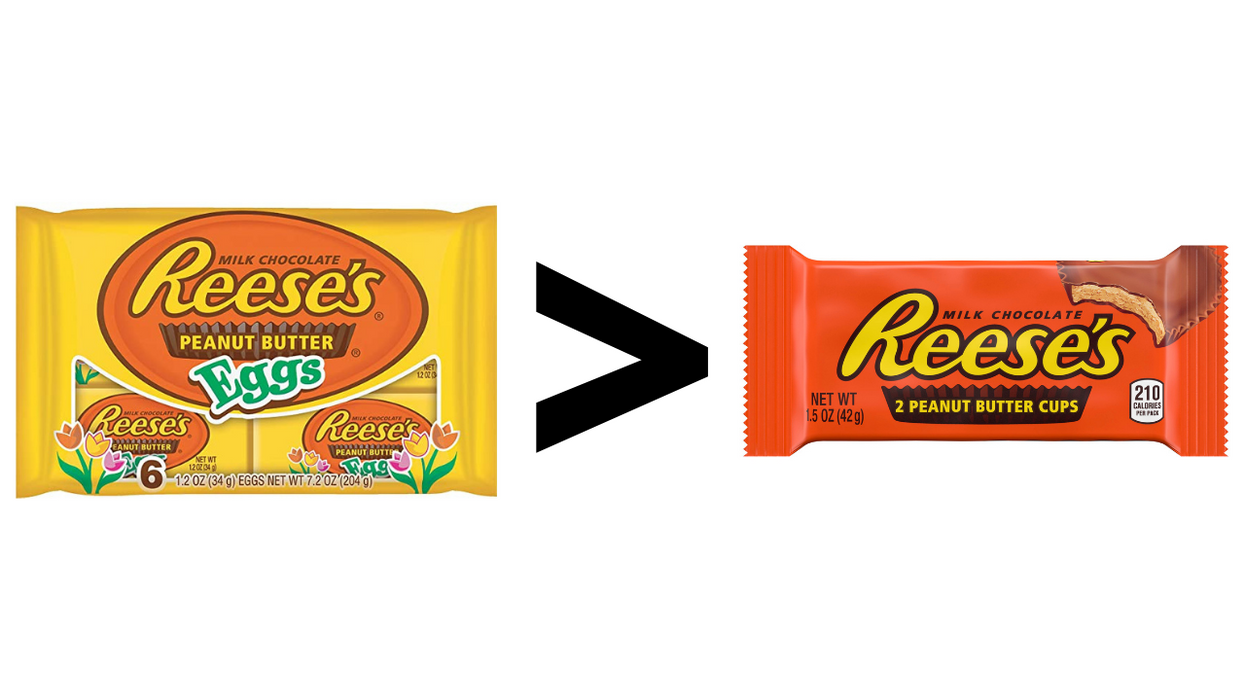 Reese's Easter Eggs are the best Reese's, and it's not even close
