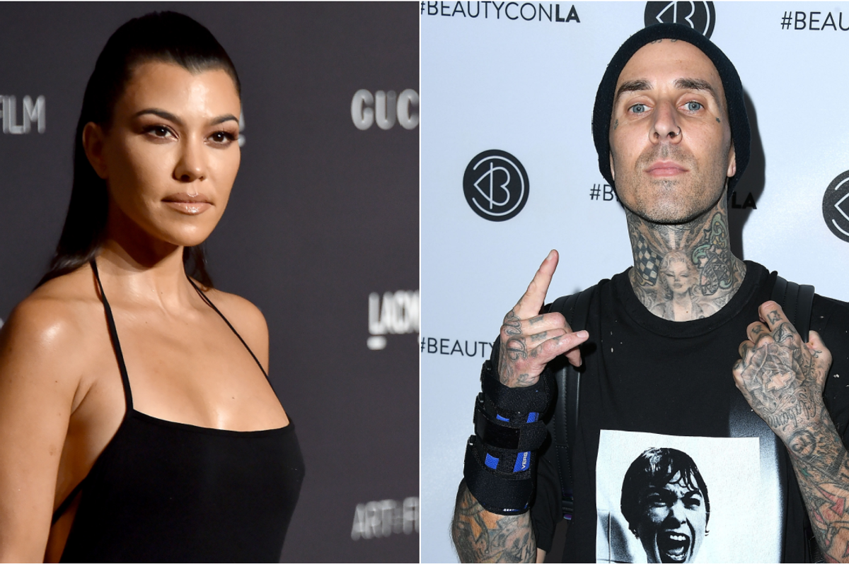 Kourtney Kardashian and Travis Barker