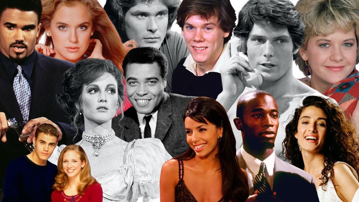 A collage of the assorted stars that got their starts on CBS shows.