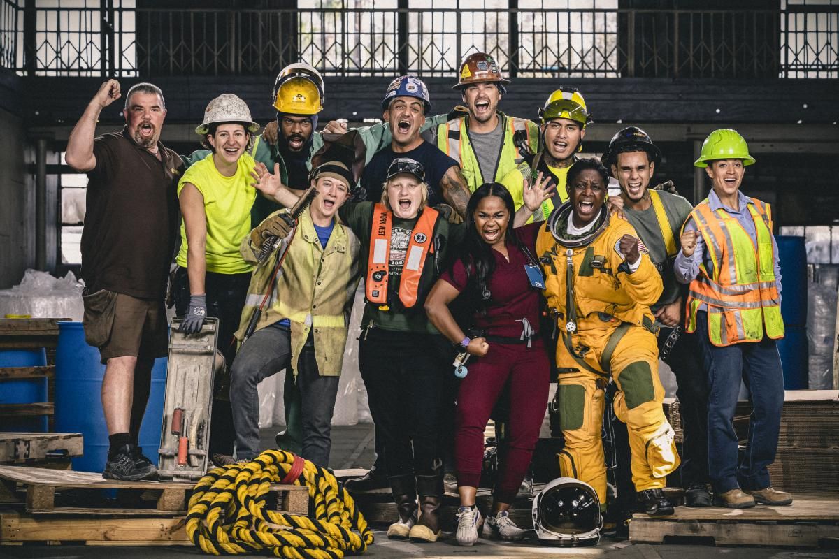 The crew members of CBS' Tough As Nails