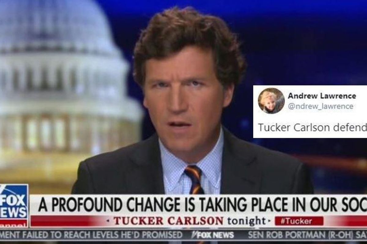 Tucker Carlson warped one of the best defenses of liberty into a gross defense of QAnon
