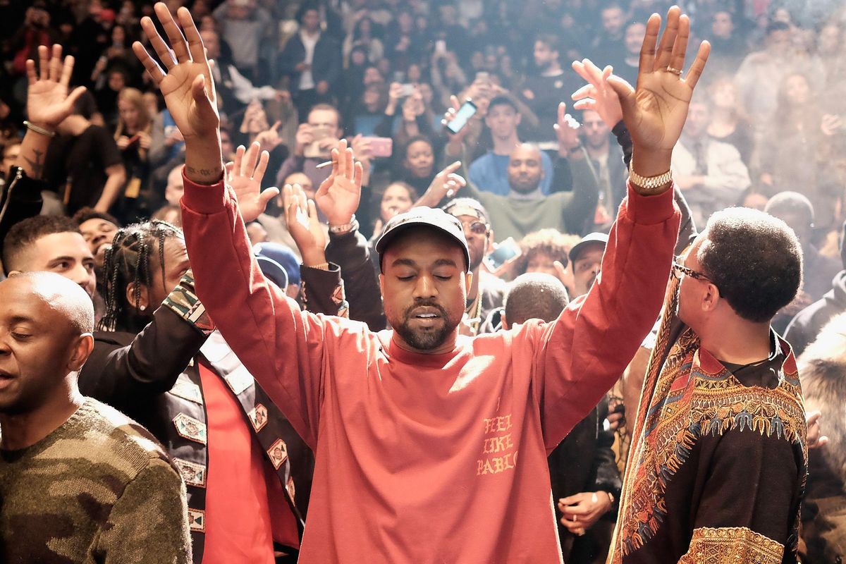 Kanye West at Madison Square Garden in 2016