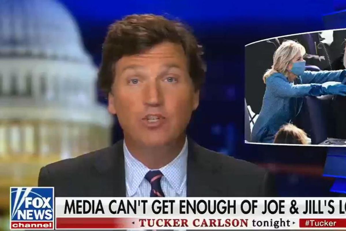 Tucker Carlson's latest conspiracy theory is that Joe and Jill Biden's marriage is 'fake'