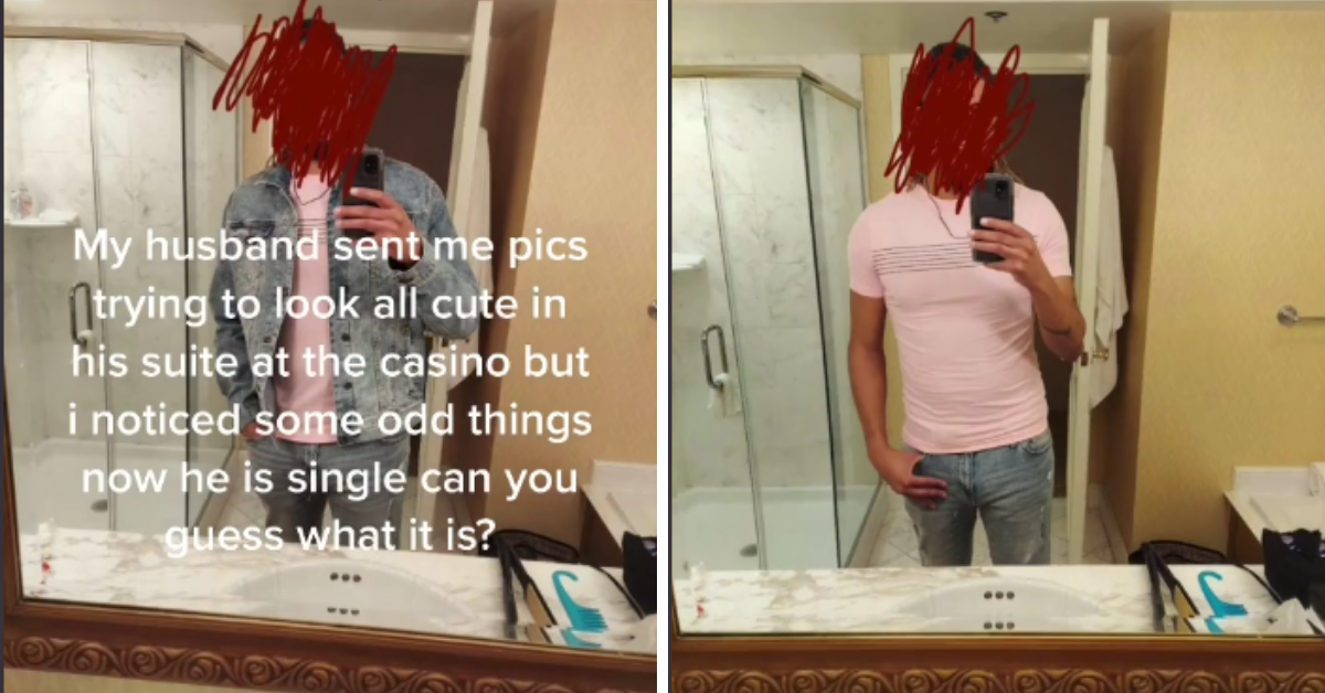 Woman Catches Her Husband Allegedly Cheating Thanks To Sketchy Details In Selfies He Sent Her