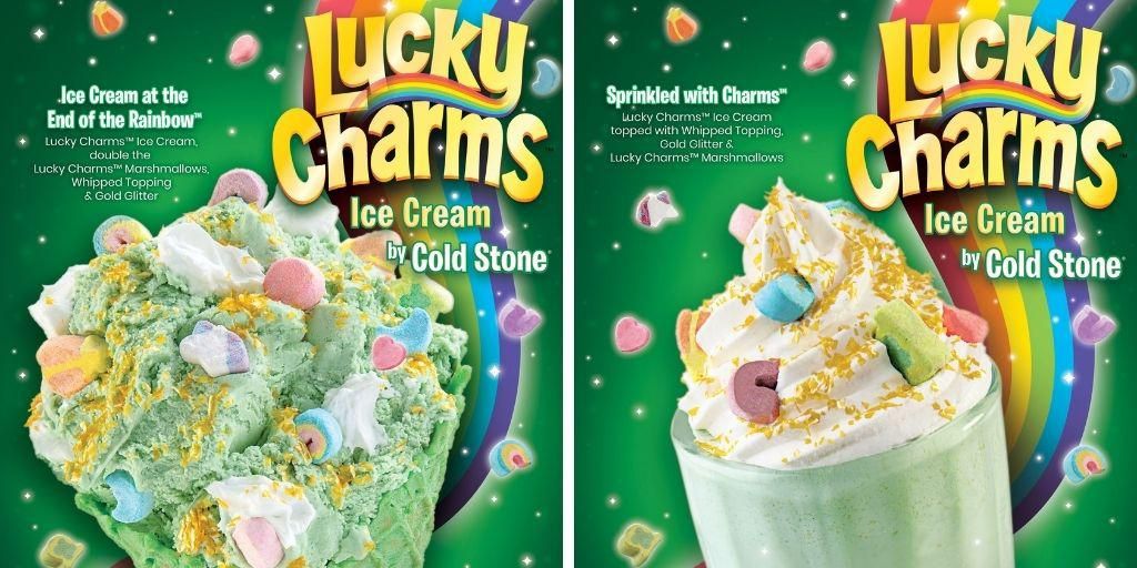 Lucky Charms ice cream is now available at Cold Stone