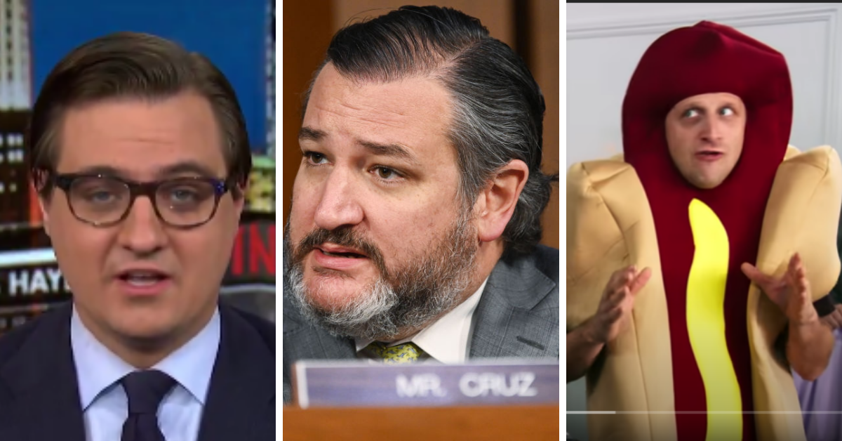 MSNBC's Chris Hayes Hilariously Compares Ted Cruz To Guy 'In A Hot Dog Suit' From Netflix Sketch Series