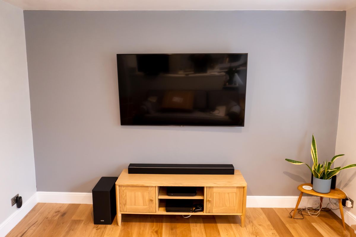 Wall-mounted television