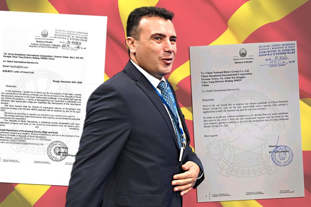 Le lettere del ministro di Zaev alla Cina: dateci i vaccini, rischi tutti nostri