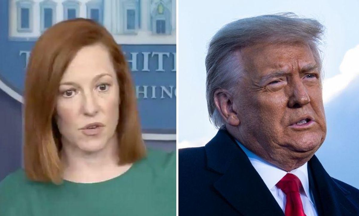 Jen Psaki Throws Shade at Trump When Asked If Biden Would Welcome Trump's Help Promoting Vaccine