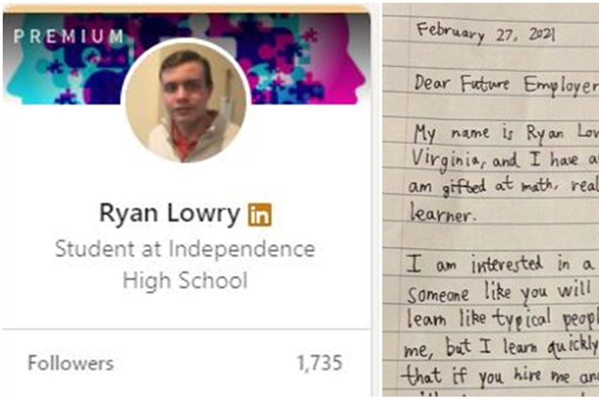 Man with autism's heartfelt, handwritten LinkedIn cover letter earns thousands of connections